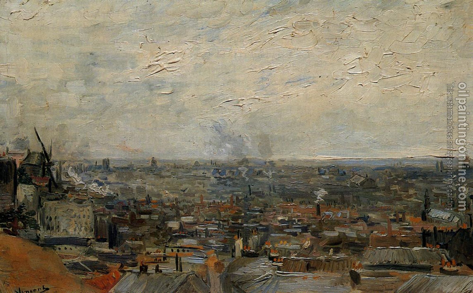 Gogh, Vincent van - View of Paris from Montmartre